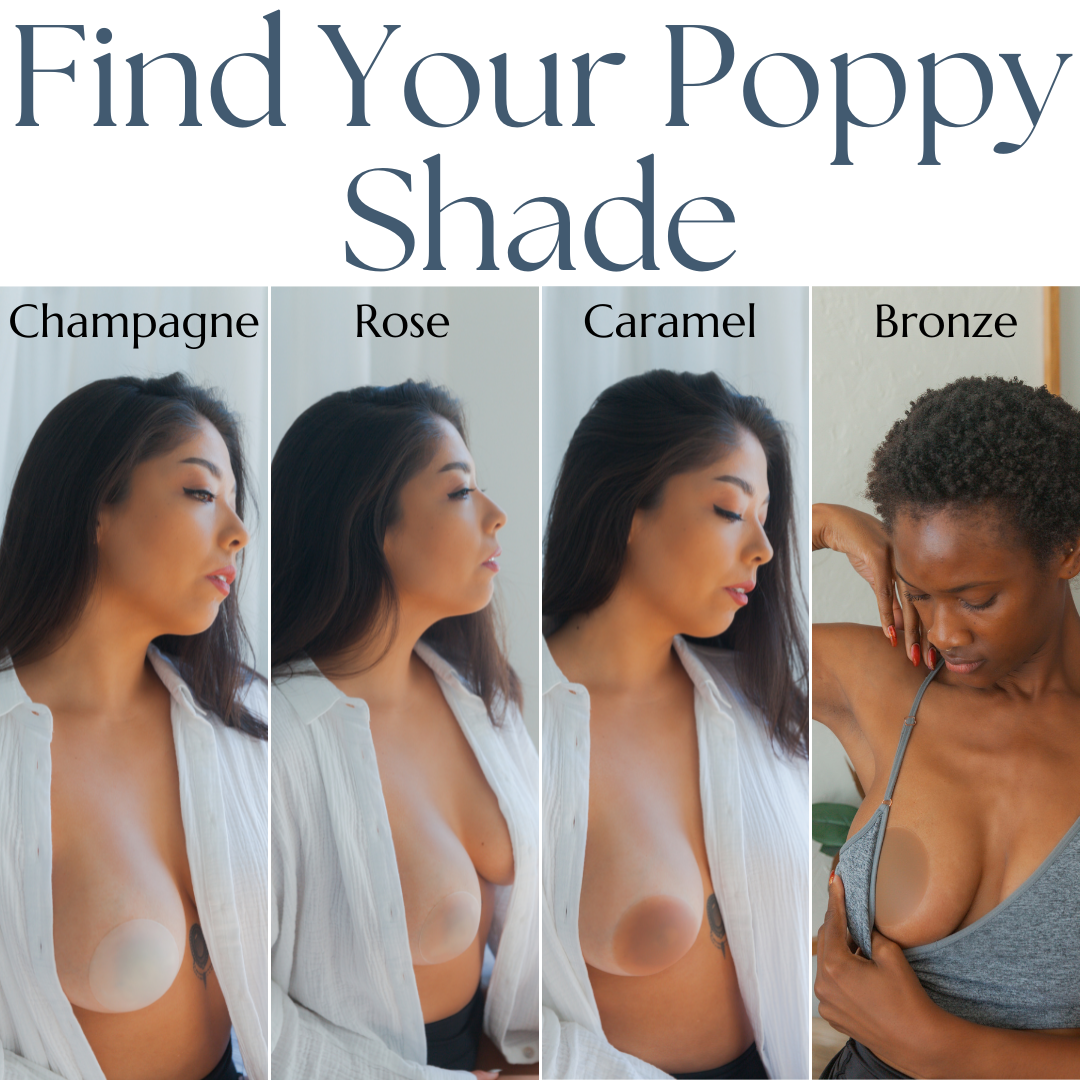 Poppy Nipple Cover - Rose